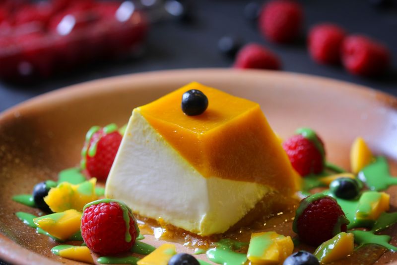 Panna Cotta mit Beerensoße